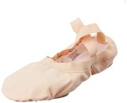 Bloch Dance Damen Ballettschuh/Slipper aus elastischem Segeltuch, Geteilte Sohle, Rose, 36 EU von Bloch