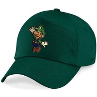 Blondie & Brownie Baseball Cap Kinder Luigi Stick Patch Klempner Super Retro Konsole One Size von Blondie & Brownie