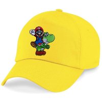 Blondie & Brownie Baseball Cap Kinder Mario Faust Stick Patch Luigi Peach Super Retro Konsole One Size von Blondie & Brownie