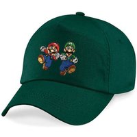 Blondie & Brownie Baseball Cap Kinder Mario und Luigi Stick Patch Super Retro Konsole One Size von Blondie & Brownie