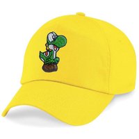 Blondie & Brownie Baseball Cap Kinder Yoshi Baby Stick Patch Mario Super Retro Konsole One Size von Blondie & Brownie