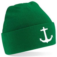 Blondie & Brownie Beanie Unisex Erwachsenen Mütze Anker Maritim Kompass Segeln von Blondie & Brownie