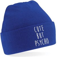 Blondie & Brownie Beanie Unisex Erwachsenen Mütze Cute Psycho Crazy von Blondie & Brownie