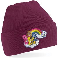 Blondie & Brownie Beanie Unisex Erwachsenen Mütze Glücksbärchis Care Bears Patch Stick von Blondie & Brownie