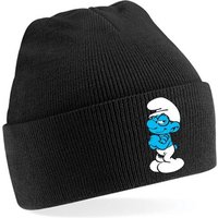 Blondie & Brownie Beanie Unisex Erwachsenen Mütze Schlaubi Schlumpf Schlümpfe von Blondie & Brownie