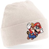 Blondie & Brownie Beanie Unisex Erwachsenen Mütze Super Mario Fligh Retro Konsole Gaming von Blondie & Brownie