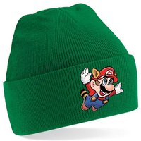 Blondie & Brownie Beanie Unisex Erwachsenen Mütze Super Mario Fligh Retro Konsole Gaming von Blondie & Brownie