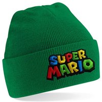 Blondie & Brownie Beanie Unisex Erwachsenen Mütze Super Mario Yoshi Luigi Retro Konsole Stick von Blondie & Brownie