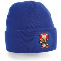 Blondie & Brownie Beanie Unisex Erwachsenen Mütze Toad Stick Mario Super Retro Konsole von Blondie & Brownie