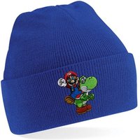 Blondie & Brownie Beanie Unisex Erwachsenen Mütze Yoshi & Mario Luigi Peach Super Retro Stick von Blondie & Brownie