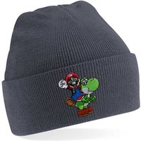 Blondie & Brownie Beanie Unisex Erwachsenen Mütze Yoshi & Mario Luigi Peach Super Retro Stick von Blondie & Brownie