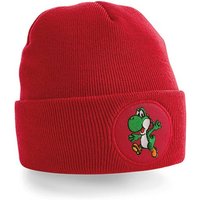 Blondie & Brownie Beanie Yoshi Mario Luigi Super Retro Konsole Unisex Erwachsenen Mütze von Blondie & Brownie