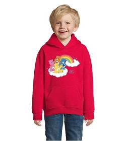 Blondie & Brownie Fun Kinder Hoodie Pullover Glücksbärchis, Rot, 142/152, 12 Jahre von Blondie & Brownie