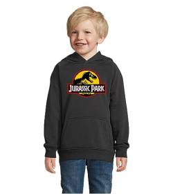 Blondie & Brownie Fun Kinder Hoodie Pullover Jurassic, Schwarz, 130/140, 10 Jahre von Blondie & Brownie