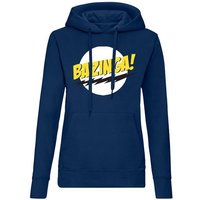 Blondie & Brownie Hoodie Damen Bazinga Logo Sheldon Big Bang Theorie mit Kapuze von Blondie & Brownie