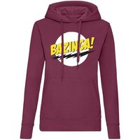 Blondie & Brownie Hoodie Damen Bazinga Logo Sheldon Big Bang Theorie mit Kapuze von Blondie & Brownie