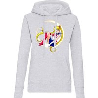 Blondie & Brownie Hoodie Damen Fun Comic Sailor Moon Anime Manga mit Kapuze von Blondie & Brownie