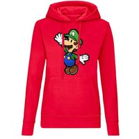 Blondie & Brownie Hoodie Damen Luigi Retro Konsole Mario Peach Yoshi Gaming mit Kapuze von Blondie & Brownie