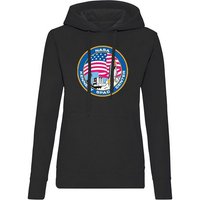 Blondie & Brownie Hoodie Damen NASA Kennedy Space Center Rakete Sterne Elon X mit Kapuze von Blondie & Brownie