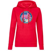 Blondie & Brownie Hoodie Damen NASA Kennedy Space Center Rakete Sterne Elon X mit Kapuze von Blondie & Brownie