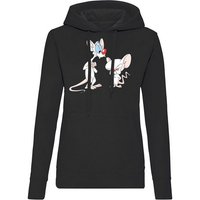 Blondie & Brownie Hoodie Damen Pinkybrain Hoodie mit Kapuze von Blondie & Brownie