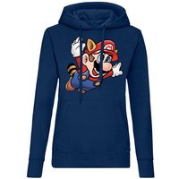 Blondie & Brownie Hoodie Damen Super Mario Fligh Retro Konsole Gamer Nerd mit Kapuze von Blondie & Brownie