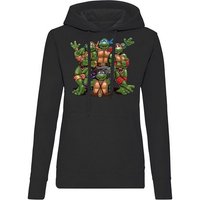 Blondie & Brownie Hoodie Damen Turtles Hoodie mit Kapuze von Blondie & Brownie