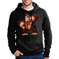 Blondie & Brownie Hoodie Herren Donkey Kong Gorilla Affe Retro Konsole Mit Kapuze von Blondie & Brownie