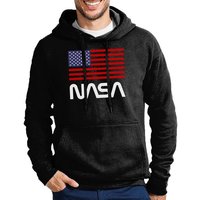 Blondie & Brownie Hoodie Herren NASA Nasa USA Amerika Rakete Mit Kapuze von Blondie & Brownie