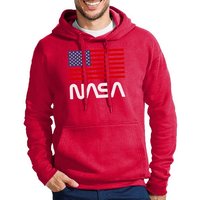 Blondie & Brownie Hoodie Herren NASA Nasa USA Amerika Rakete Mit Kapuze von Blondie & Brownie