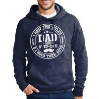 Blondie & Brownie Hoodie Herren Stap Dad Stiefvater Papa Vater Tag Pullover mit Kapuze von Blondie & Brownie