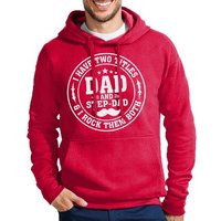 Blondie & Brownie Hoodie Herren Stap Dad Stiefvater Papa Vater Tag Pullover mit Kapuze von Blondie & Brownie