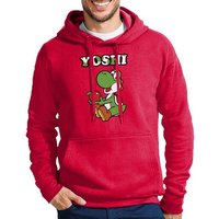 Blondie & Brownie Hoodie Herren Yoshi Super Retro Konsole Mario Luigi Peach Gaming Mit Kapuze von Blondie & Brownie