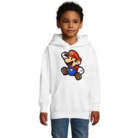 Blondie & Brownie Hoodie Kinder Jungen Mädchen Mario Retro Konsole Gaming Luigi Yoshi Super mit Kapuze von Blondie & Brownie