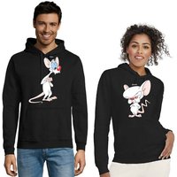 Blondie & Brownie Hoodie Unisex Hoodie Pullover Pinky Brain Weltherrschaft BFF Friends Paar mit Kapuze von Blondie & Brownie