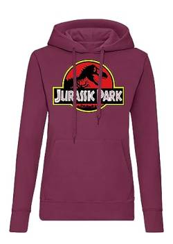 Blondie & Brownie Jurassic Damen Hoodie Pullover Burgund Gr.2XL von Blondie & Brownie