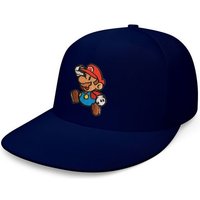 Blondie & Brownie Snapback Cap Unisex Erwachsene Mario Stick Patch Luigi Super Retro Snapback von Blondie & Brownie