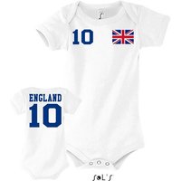 Blondie & Brownie Strampler Kinder Baby England United Kingdom EM Sport Trikot Fußball Meister WM von Blondie & Brownie