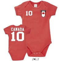 Blondie & Brownie Strampler Kinder Baby Kanada Amerika Sport Trikot Fußball Handball Meister Copa von Blondie & Brownie