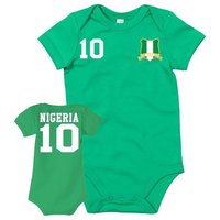 Blondie & Brownie Strampler Kinder Baby Nigeria Sport Trikot Fußball Meister WM Afrika Cup von Blondie & Brownie