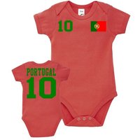 Blondie & Brownie Strampler Kinder Baby Portugal Sport Trikot Fußball Weltmeister WM Europa EM von Blondie & Brownie