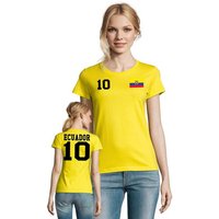 Blondie & Brownie T-Shirt Damen Ecuador Sport Trikot Fußball Weltmeister Copa America von Blondie & Brownie