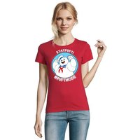 Blondie & Brownie T-Shirt Damen Marshmallowman Ghostbusters Slimer Geisterjäger von Blondie & Brownie