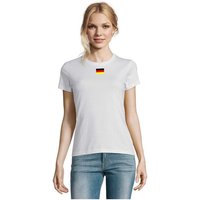 Blondie & Brownie T-Shirt Damen Nation Deutschland Germany Ukraine USA Army Armee Peace von Blondie & Brownie