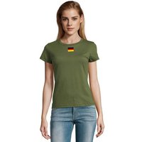 Blondie & Brownie T-Shirt Damen Nation Deutschland Germany Ukraine USA Army Armee Peace von Blondie & Brownie