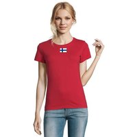 Blondie & Brownie T-Shirt Damen Nation Finnland Finland Ukraine USA Army Armee Nato Peace von Blondie & Brownie