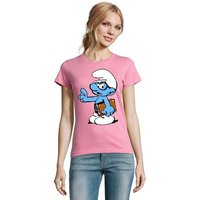 Blondie & Brownie T-Shirt Damen Schlaubi Schlumpf Buch Schlumpfhausen Schlumpfine von Blondie & Brownie