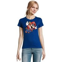 Blondie & Brownie T-Shirt Damen Super Mario 3 Fligh Super Retro Konsole Gamer Nerd von Blondie & Brownie