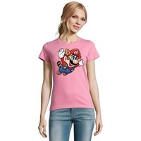 Blondie & Brownie T-Shirt Damen Super Mario 3 Fligh Super Retro Konsole Gamer Nerd von Blondie & Brownie