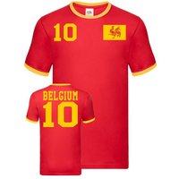 Blondie & Brownie T-Shirt Herren Belgien Sport Trikot Fußball Weltmeister Meister WM von Blondie & Brownie